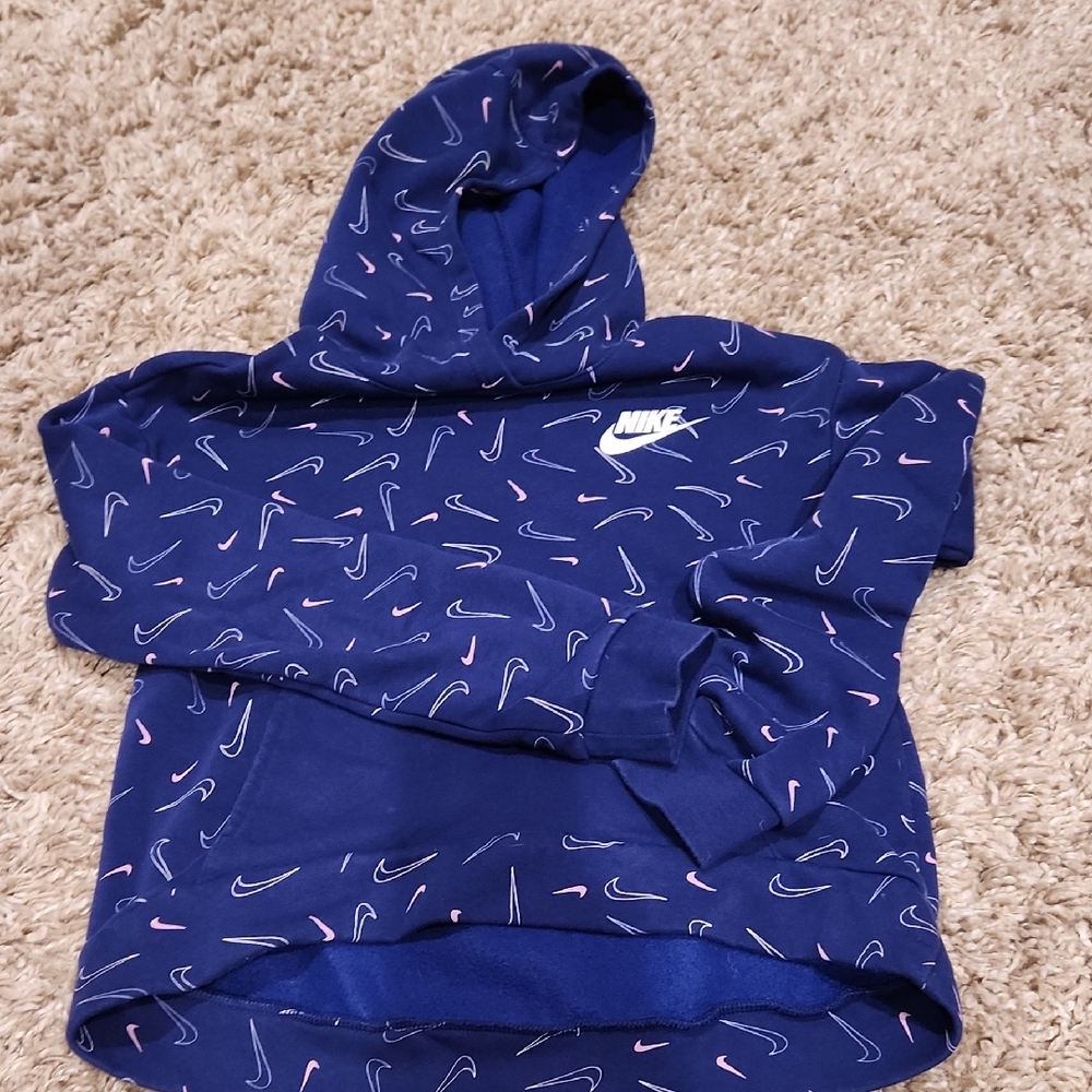 Nike Blue and Pink Sweatshirt